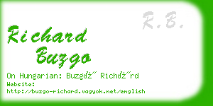 richard buzgo business card